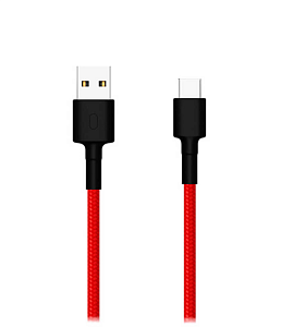 Кабель USB - USB Type-C (1,0m) Xiaomi (Red) в оплетке SJV4110GL