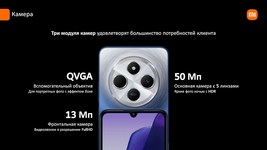 Основная камера Redmi 14C