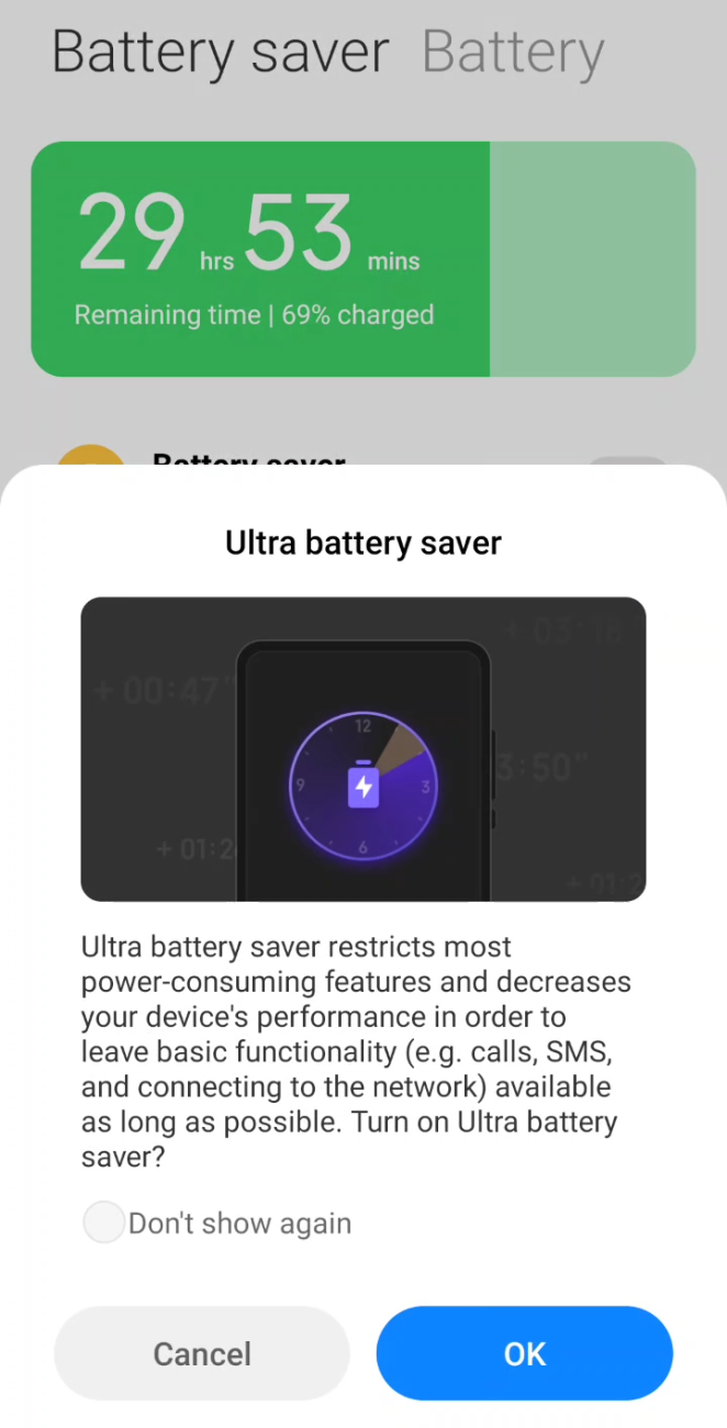 ultra battery saver