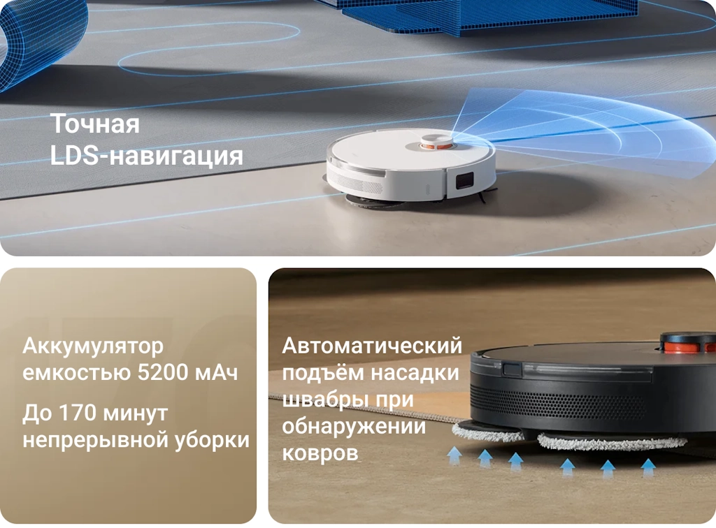 Характеристики Xiaomi Robot Vacuum S20+