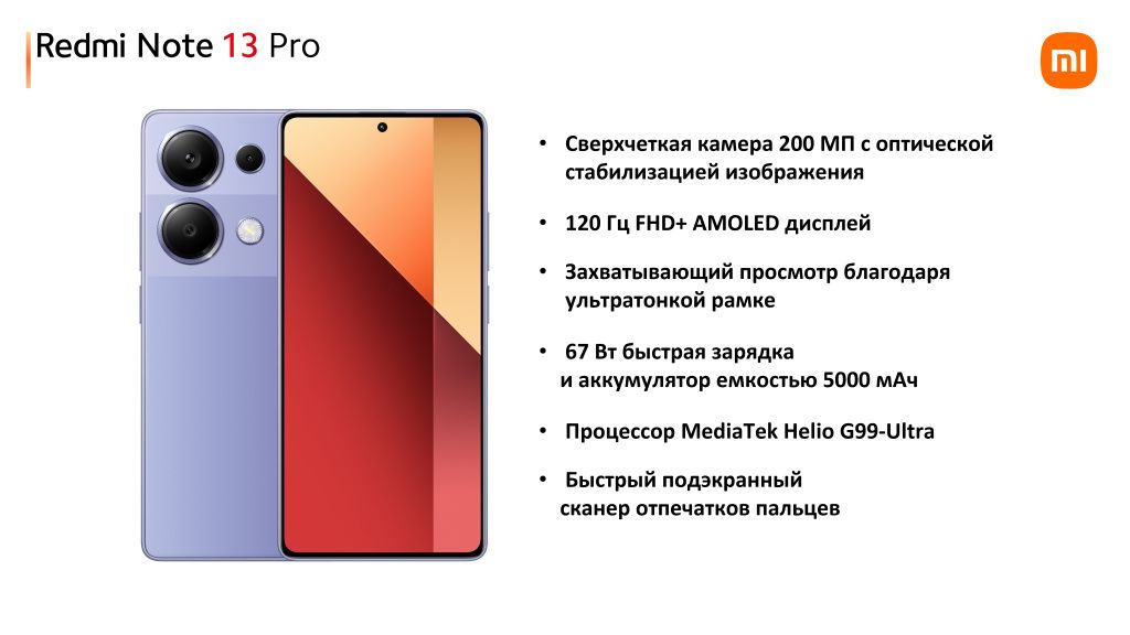 Характеристики Xiaomi Redmi Note 13 Pro