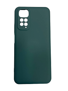 Чехол-бампер Xiaomi Redmi Note 11/Note 11S Digitalpart Silicone Case темно-зеленый
