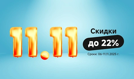 11.11 скидки до 22%