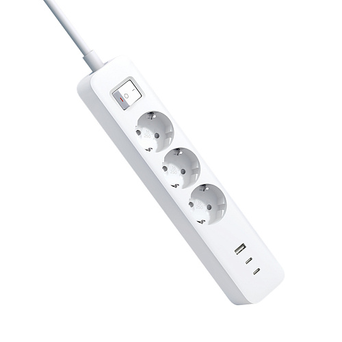 Сетевой фильтр Xiaomi 20W Power Strip 2C1A White BHR07UKEU
