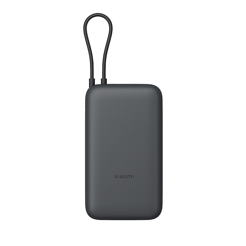 Внешний аккумулятор Xiaomi Mi Power Bank 20000 mAh (Integrated Cable) (Dark Gray) BHR9740GL