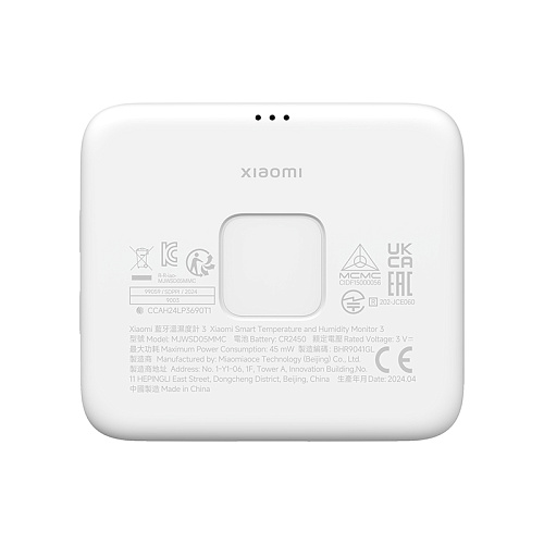 Датчик температуры/влажности Xiaomi Mi Smart Temperature and Humidity Monitor 3 BHR9041GL