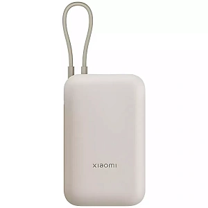 Внешний аккумулятор Xiaomi Mi Power Bank 10000 mAh (Integrated Cable) Tan BHR9072GL