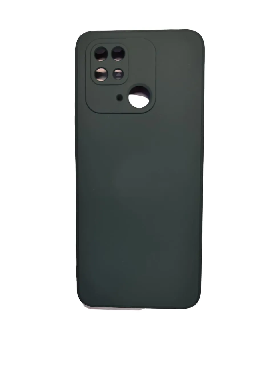 Чехол-бампер для Xiaomi Redmi 10C Digitalpart Silicone Case темно-зеленый