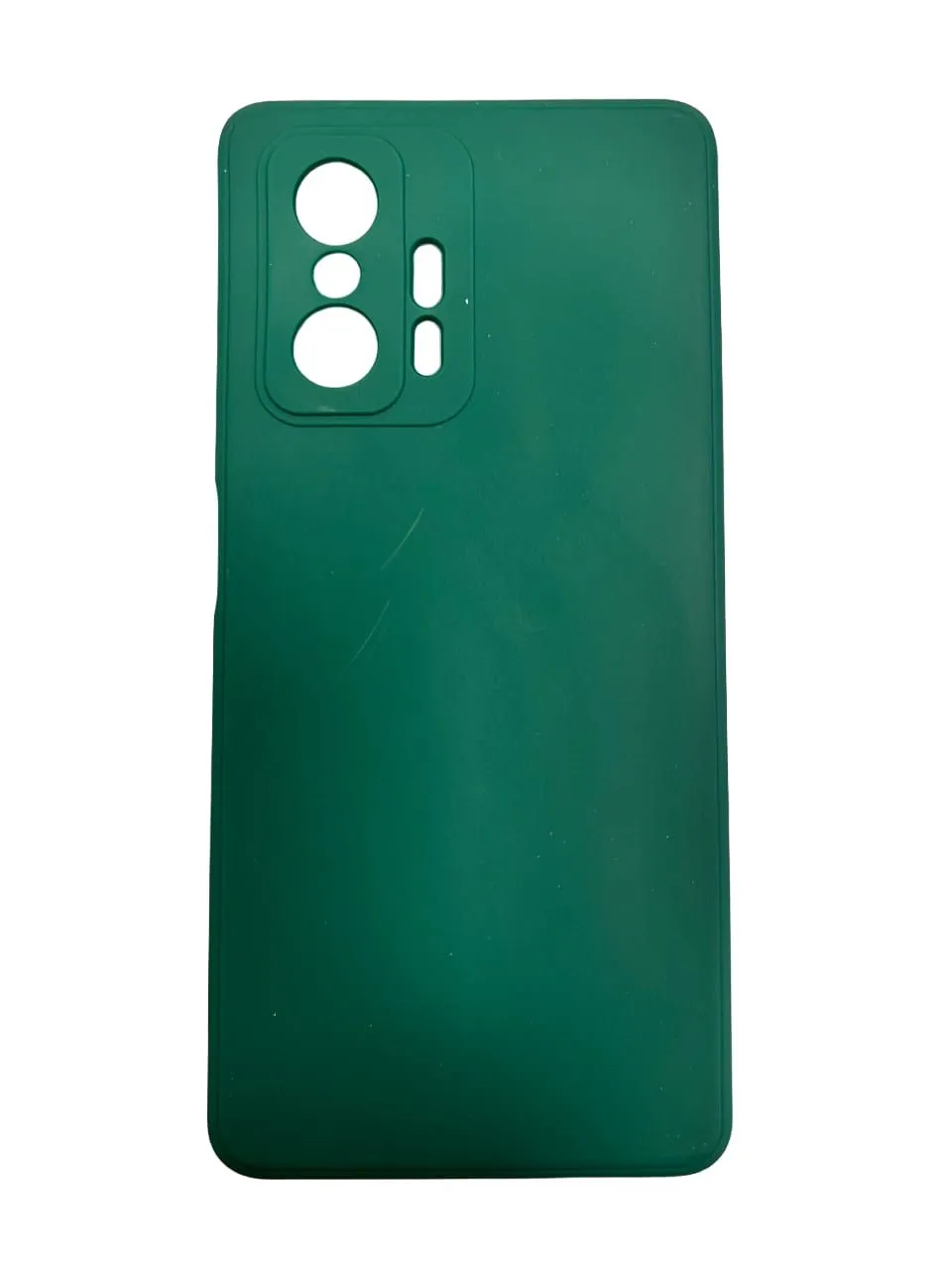 Чехол-бампер для Xiaomi 11T/11T Pro Digitalpart Silicone Case темно-зеленый