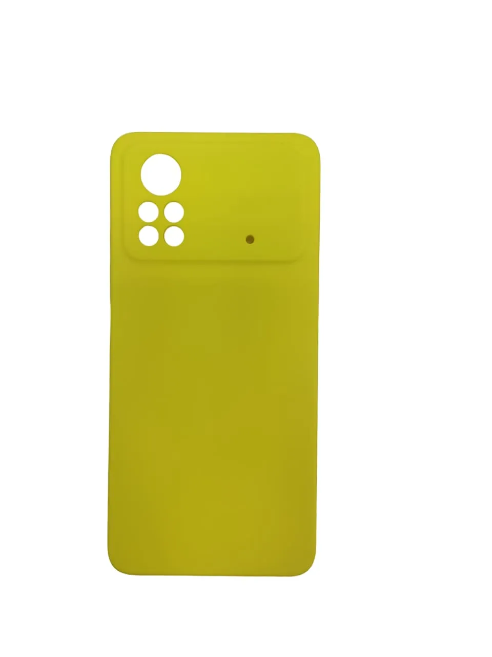 Чехол-бампер для Xiaomi Poco X4 Pro 5G Digitalpart Silicone Case желтый