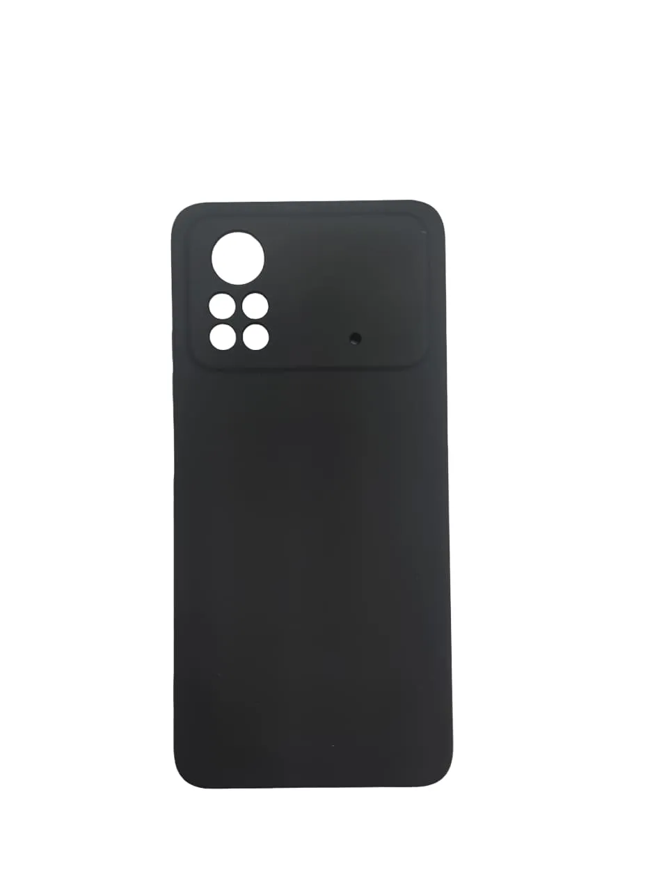 Чехол-бампер для Xiaomi Poco X4 Pro 5G Digitalpart Silicone Case черный
